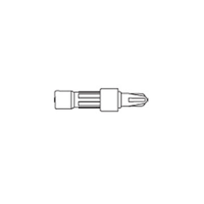 Prepierced Reseal Male Adapter Plug-Short wit