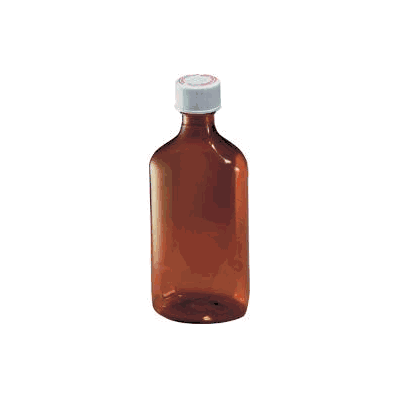 Prescription Bottle, Oval, 1 oz. Glass