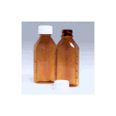 Prescription Bottle, Oval 4 Oz. Amber - Bottl