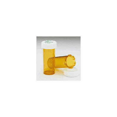 Prescription Vial, 13 Dram, Child Resistant Cap, Amber by Apothecary