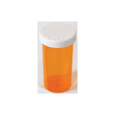 Prescription Vial, 60 Dram, Child Resistant Cap, Amber by Apothecary