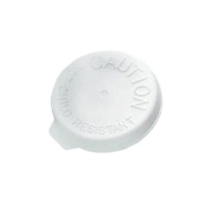 Prescription Vial, Fits 13 and 16 Dram, Snap Cap, White by Health Care Logistics