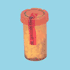 Prescription Vial, <b>40 Dram, Attached Child Resistant Cap, Clear Amber</b>, Friendly & Safe Brand, 100/Pk by Health Care Logistics<br> <br><font color="red"><b>BACK TO THE PRODUCT TABLE, <a href="http://www.aaawholesalecompany.com/pharmaceuticals-prescription-bottles-prescription-vial.html">CLICK HERE</a></b></font>