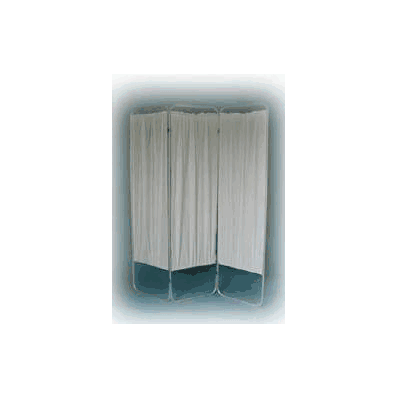 Privacy Screen Folding 3 Panel Aluminum / Vin
