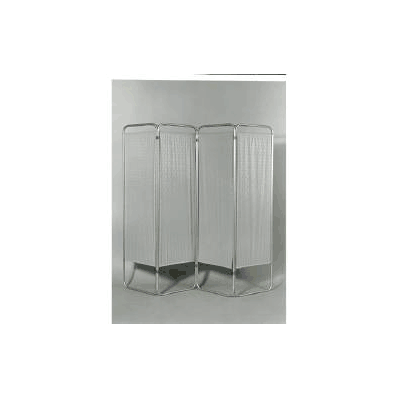 Privacy Screen Folding 4 Panel Aluminum / Vin