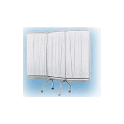 Privacy Screen Mobile Folding 3 Panel Steel /