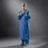 Surgical Gown Reinforced with Towel Ultra Unisex Sterile Blue. 2X-LARGE, 28/cs by Halyard 95231, Adjustable neckline with green neck binding - hook and loop, book fold, Raglan Sleeves<br><br><font color="red"><b>BACK TO THE PRODUCT TABLE, <a href="https://www.aaawholesalecompany.com/apparel-gowns-surgical-gown-reinforced-with-towel-by-halyard.html">CLICK HERE</a></b></font>