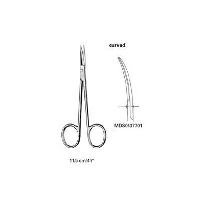 Procedure Scissors Iris 4-1/2 Inch 2 Sharp Ti