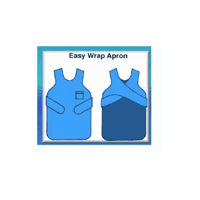 Protective Apron, Large Easy Wrap with 1 Pocket