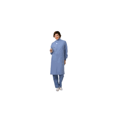 Protective Lab Coat Texture Shield Ceil Blue