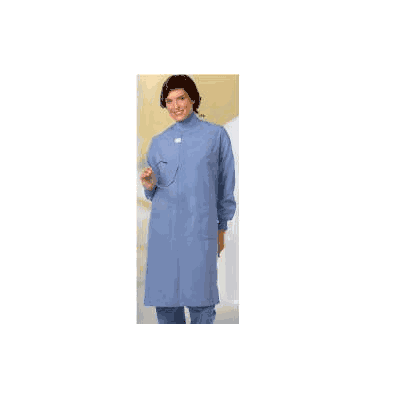 Protective Lab Coat Texture Shield Ceil Blue