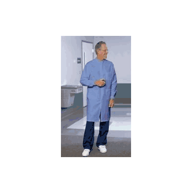 Protective Lab Coat Texture Shield Ceil Blue