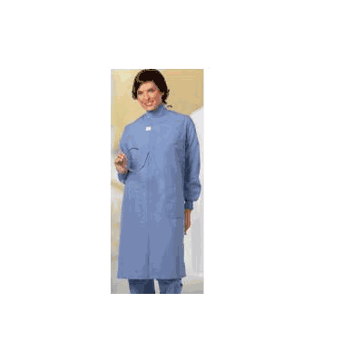 Protective Lab Coat Texture Shield Ceil Blue