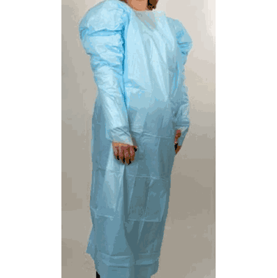 Protective Procedure Gown, Size: One Level Fits Most, AAMI Level 3 Fluid Resistant