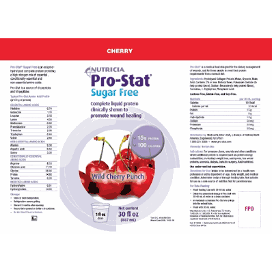Protein Supplement, 30 oz, Sugar Free Cherry
