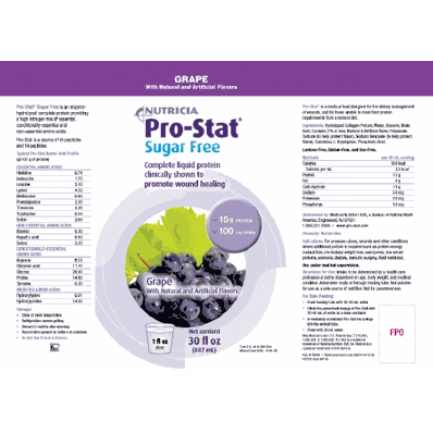 Protein Supplement, 30 oz, Sugar-Free Grape