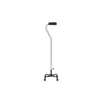 Quad Cane 30 To 39 Inch Floral Design - Cane,