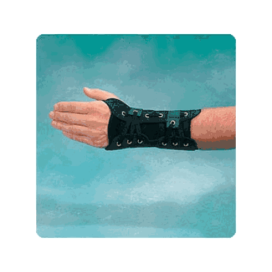 Quick-tie Wrist Brace Blk, R