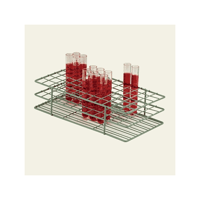Rack, Grn, Epoxy Coatd, SteEl, 15-16mM Tubes