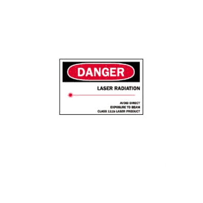 Radiation / Laser Sign Danger: Laser Radiatio
