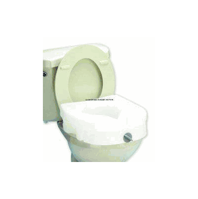 Raised Toilet Seat Carex E-z Lock White - S