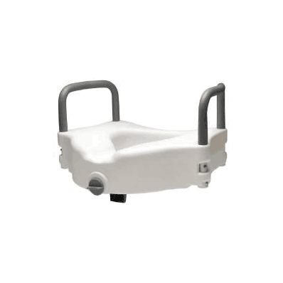 Raised Toilet Seat Lumex White 300 Lbs. - Se