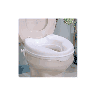 Raised Toilet Seat Savanah White 420 Lbs - S