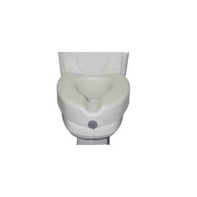 Raised Toilet Seat Sunmark White 250 Lbs. -