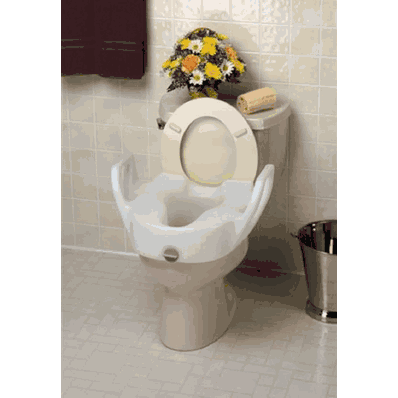 Raised Toilet Seats 11- 1/2" Lock-On Elongated Elevated