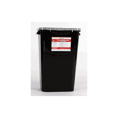 Rcra Waste Container 11 Gallon Black Base Gas