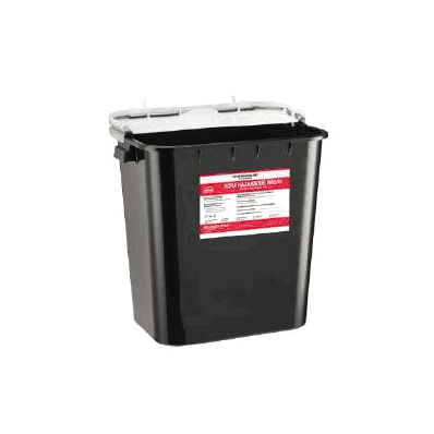 Rcra Waste Container 8 Gallon Black Base Gask