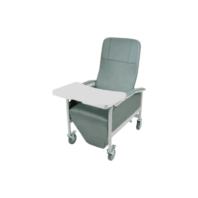 Recliner Caremor Grey Vinyl 5 Inch Lock Caste