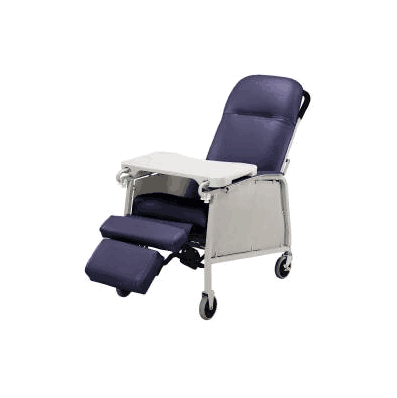 Recliner Lumex Imperial Blue Four Swivel Cas
