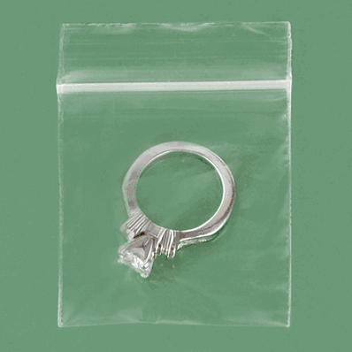 Reclosable Bags, 1-1/2 x 1-1/2", 2 Mil, Zip