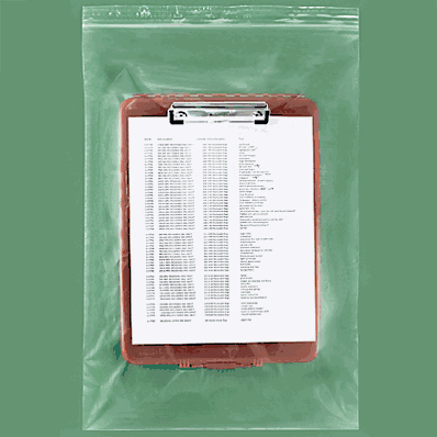 Reclosable Bags, 13 x 20", 2 Mil, Zip Lock