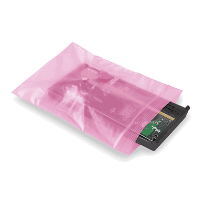 Reclosable Bags, 2 Mil Anti-Static, 6 x 8",