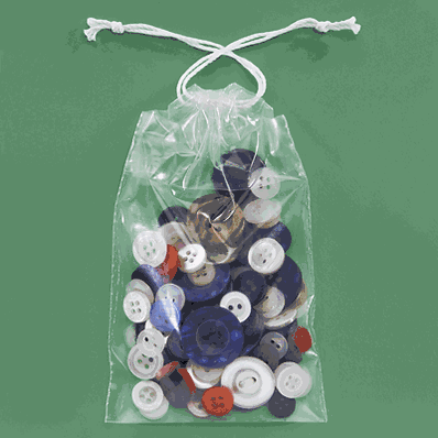 Reclosable Bags, 2 Mil Drawstring Bags, 3 x