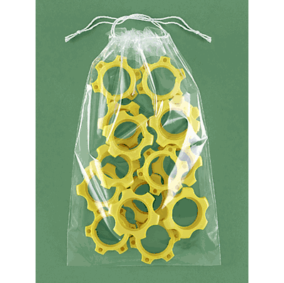 Reclosable Bags, 2 Mil Drawstring Bags, 6 x