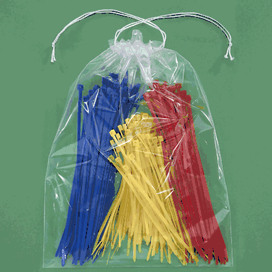 Reclosable Bags, 2 Mil Drawstring Bags, 9 x