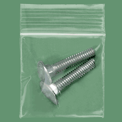 Reclosable Bags, 2 x 2", 4 Mil, Zip Lock or