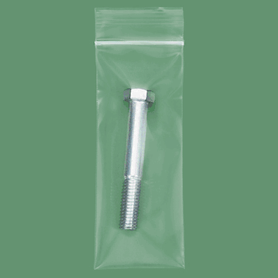 Reclosable Bags, 2 x 5", 4 Mil, Zip Lock or