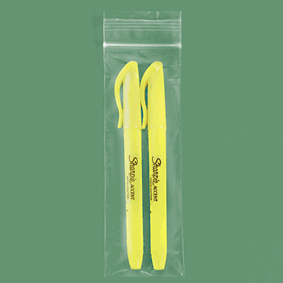Reclosable Bags, 2 x 6", 2 Mil, Zip Lock or