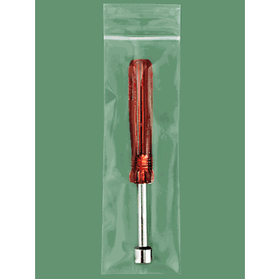 Reclosable Bags, 2 x 6", 4 Mil, Zip Lock or