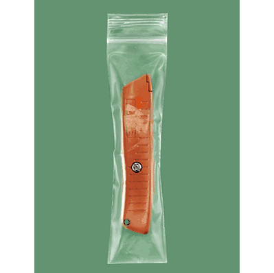Reclosable Bags, 2 x 8", 4 Mil, Zip Lock or