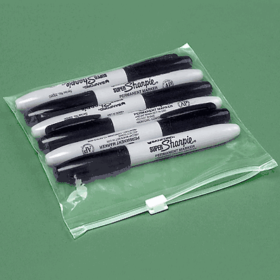 Reclosable Bags, 3 Mil Slider Zip Bags, 6 1