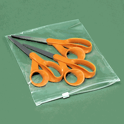Reclosable Bags, 3 Mil Slider Zip Bags, 8 x