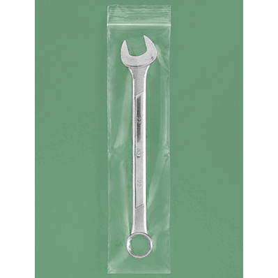 Reclosable Bags, 3 x 12", 4 Mil, Zip Lock o