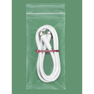 Reclosable Bags, 3 x 6", 4 Mil, Zip Lock or