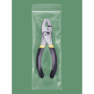 Reclosable Bags, 3 x 8", 4 Mil, Zip Lock or
