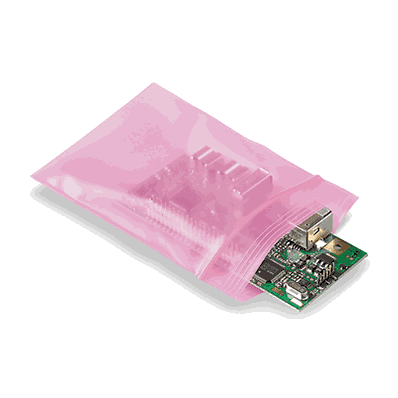 Reclosable Bags, 4 Mil Anti-Static, 3 x 4",